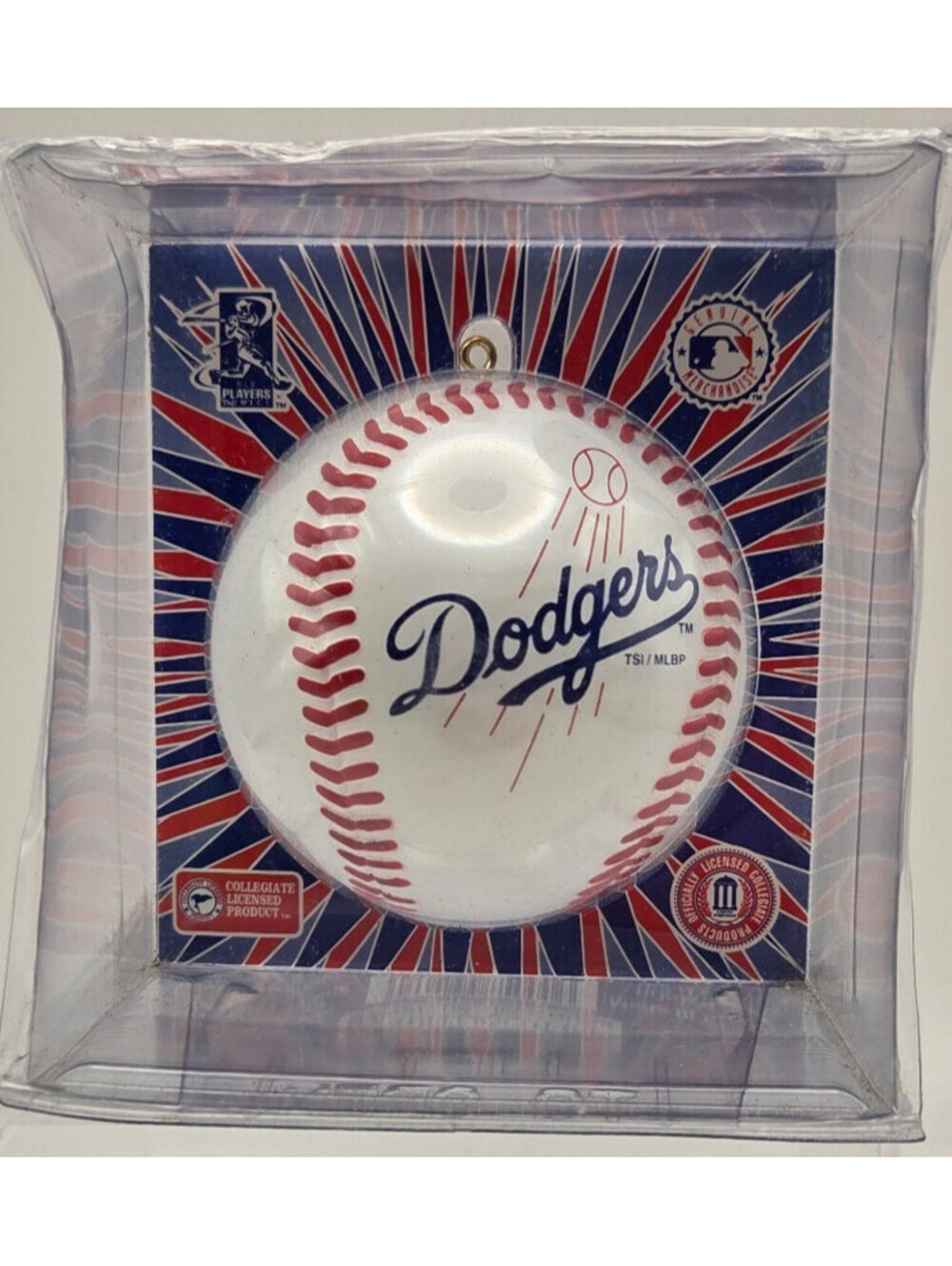 Vintage Topperscot LA Dodgers Baseball Replica Christmas Ornament NIP